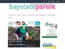 Tablet Screenshot of baystateparent.com